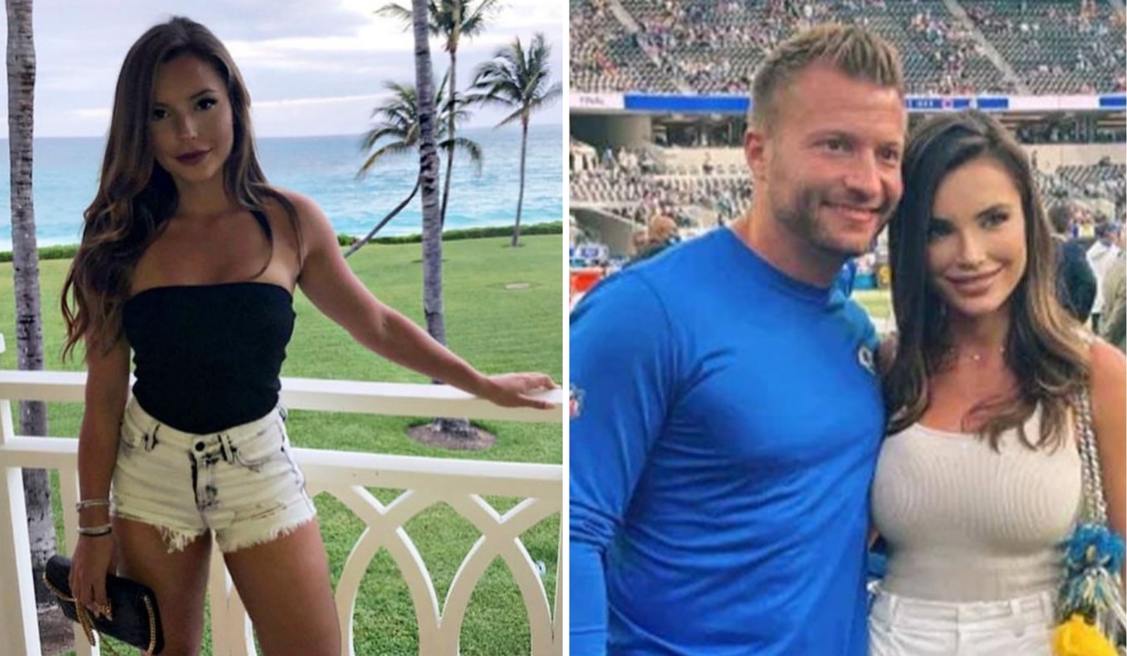 NFL Quién es Veronika Khomyn la esposa de Sean McVay coach de Los