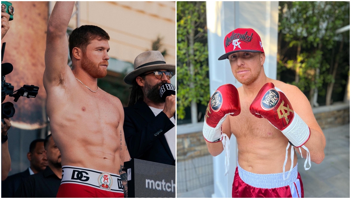 ¡Idénticos! Estrella de la MLB se disfraza del ‘Canelo’ Álvarez para