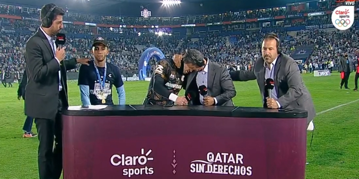 Tiago Volpi llora en entrevista EN VIVO tras perder la final de la Liga MX