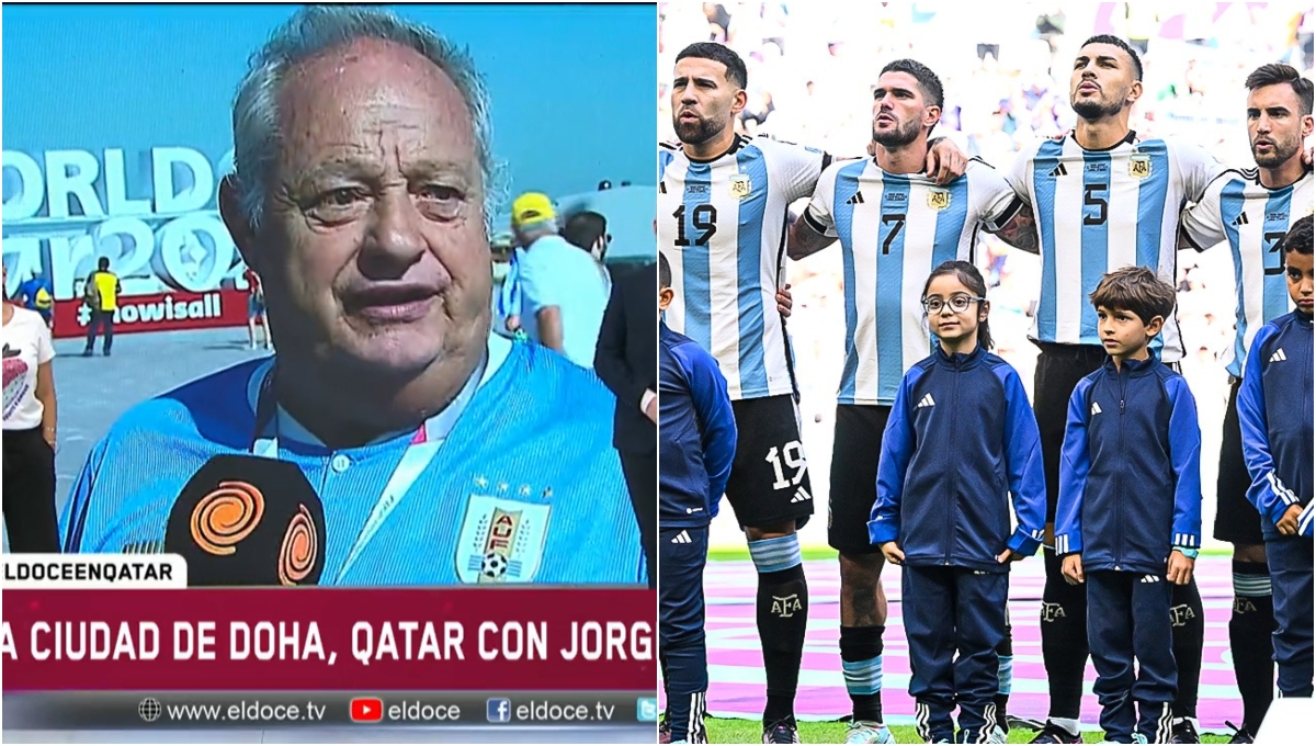 Aficionado uruguayo llama agrandados a argentinos tras debut en Qatar 2022