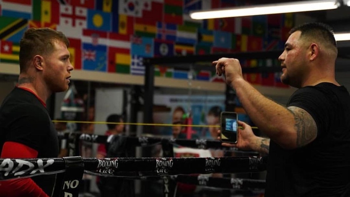 Andy Ruiz se presenta a entrenar tras 'regaño' del ‘Canelo’ Álvarez