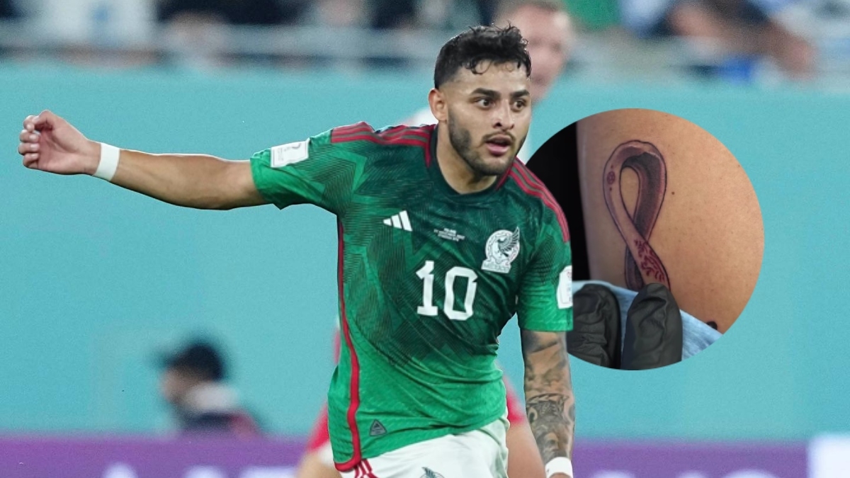 Alexis Vega se tatúa el logo de Qatar 2022 y la afición no lo perdona