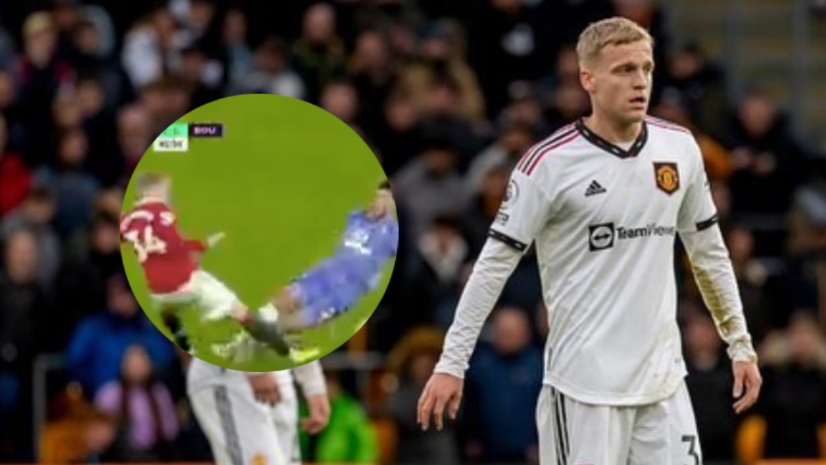 FOTOS: La terrible lesión de rodilla de Donny van de Beek con el Manchester United