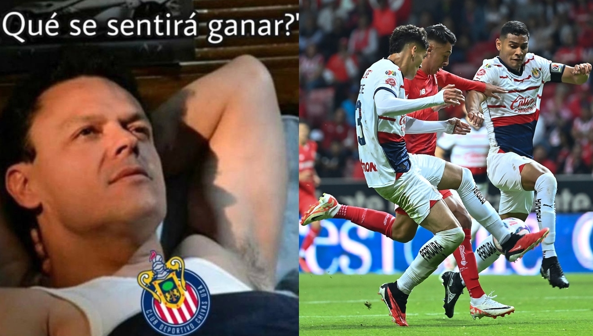 Chivas y Toluca empatan con polémica arbitral incluida y los memes no faltaron