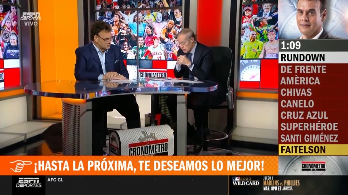 José Ramón Fernández se DESPIDE de David Faitelson en vivo, ¿camino a TUDN? (VIDEO)