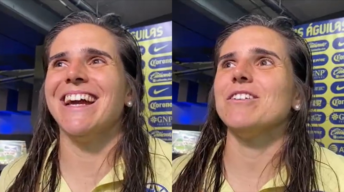 Afición critica a Andrea Pereira por reírse de la goleada de Tigres al América Femenil