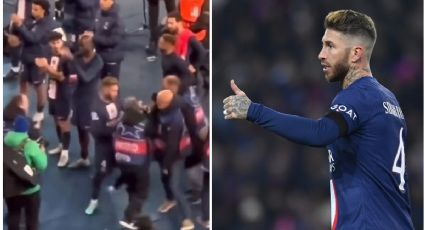 VIDEO: ¿Ardido? Sergio Ramos empuja a un camarógrafo tras la derrota del PSG en Champions League