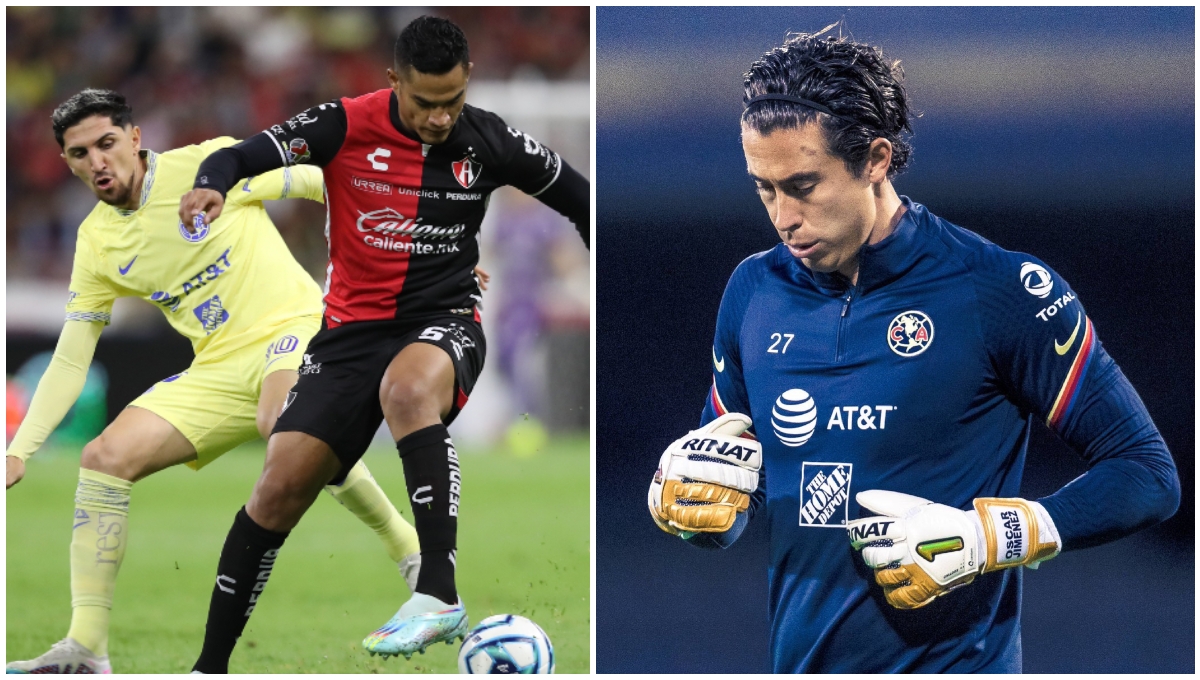 América: Diego Valdés ‘regaña’ a Óscar Jiménez después de recibir el primer gol de Atlas (VIDEO)