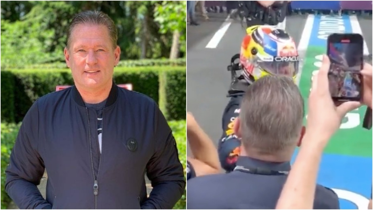 ¿Siempre sí? Circula video en donde Jos Verstappen sí felicita a ‘Checo’ Pérez