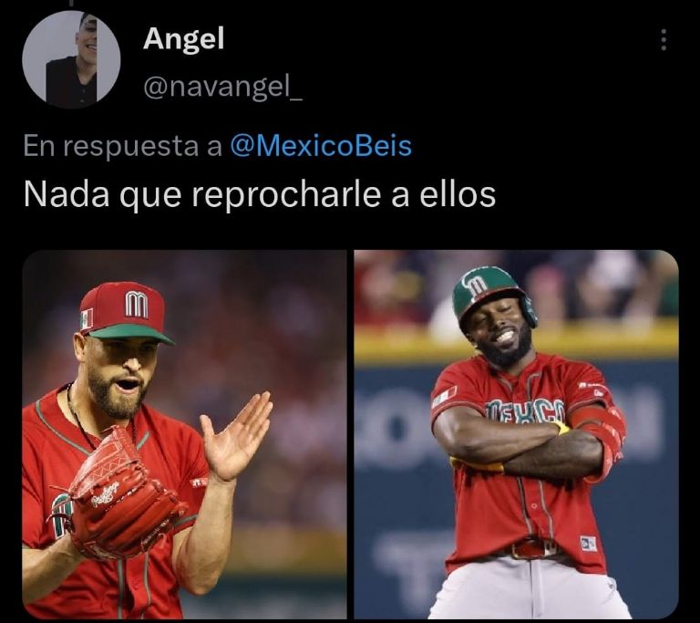 Captura de pantalla de memes de México y Arozarena.