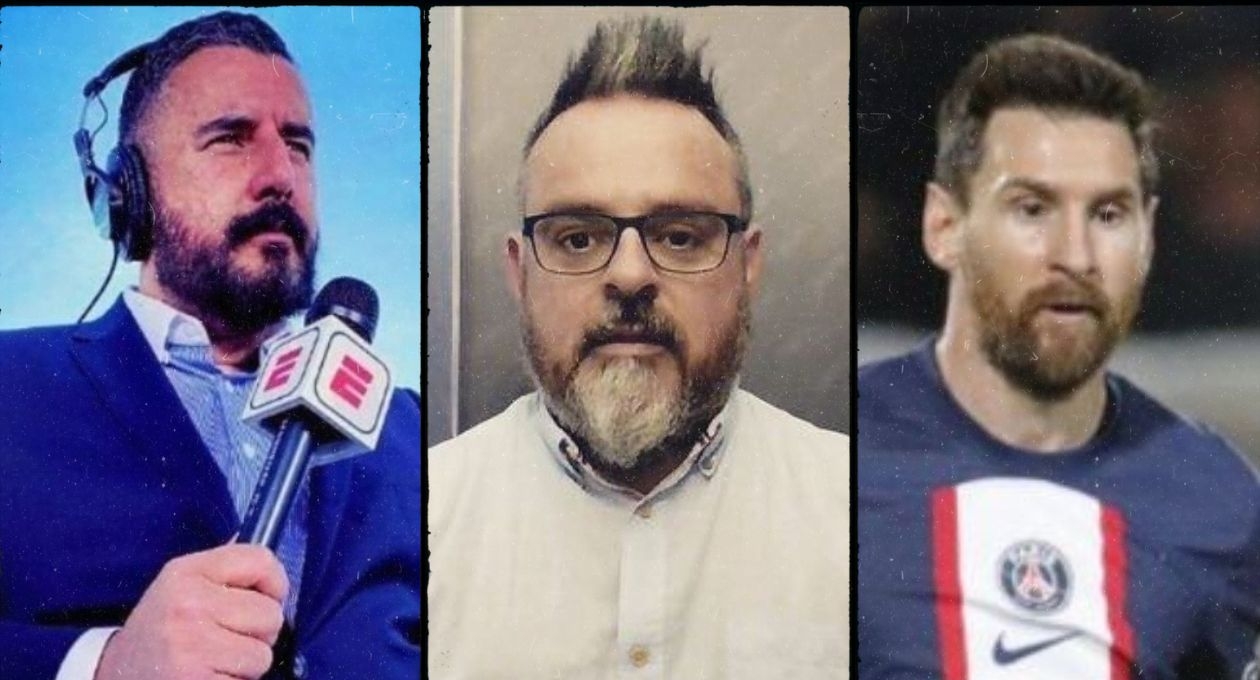 Periodista de ESPN le pide a Álvaro Morales que no toque al Barcelona y a Messi: "Traes mala suerte"