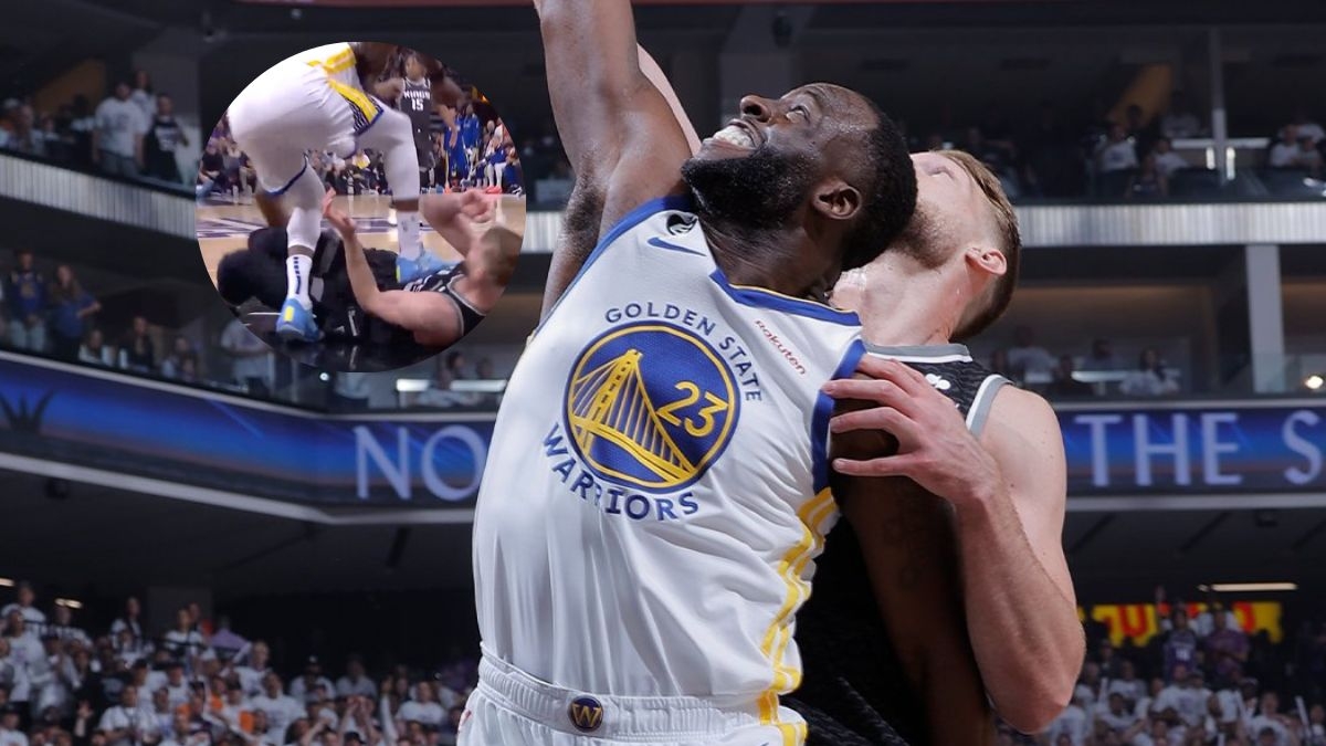 Draymond Green se vuelve loco y pisa a rival caído en partido de NBA playoffs (VIDEO)