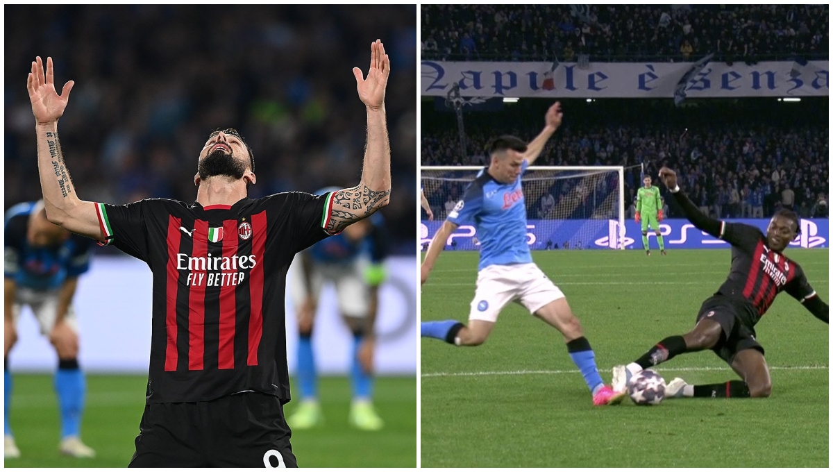 ¿Robo al Napoli? No marcan penal a Chucky Lozano y Milan avanza en Champions League (VIDEO)