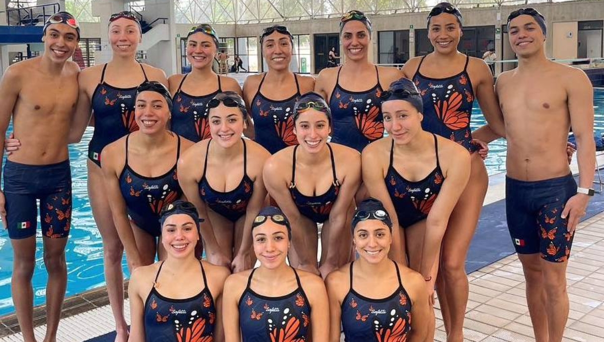 ¿Y el apoyo? Equipo de natación de México vende uniformes para pagar sus competencias