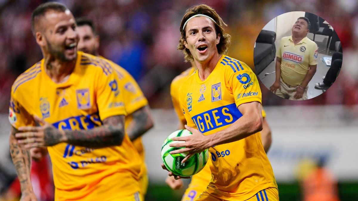 Se viraliza aficionado del América celebrando el triunfo de Tigres: “los amo” (VIDEO)
