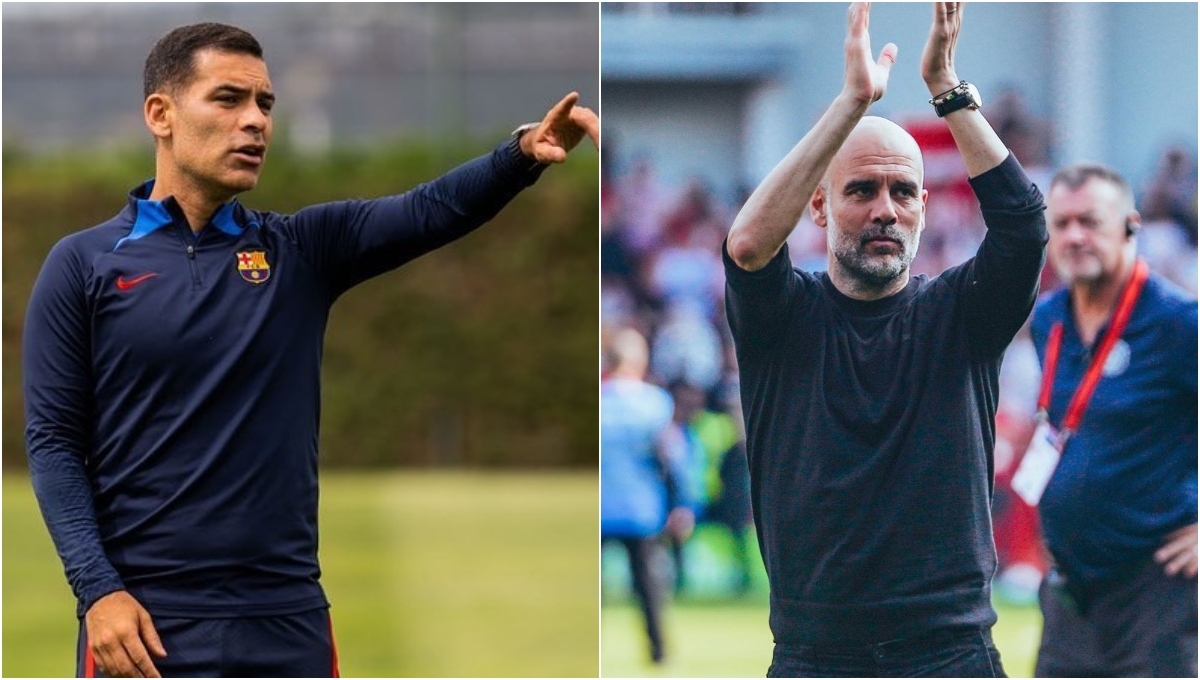 Pep Guardiola aplaude a Rafa Márquez por cómo avanza su carrera como DT