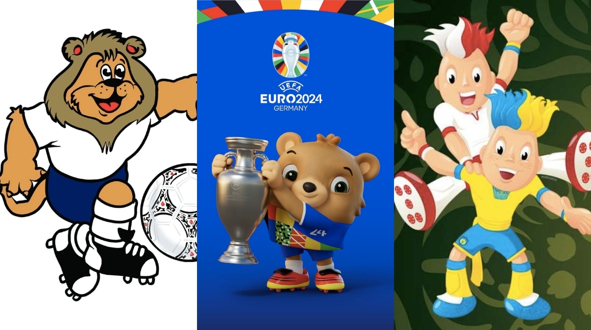 El osito de Alemania 2024 y las mascotas que ha tenido la Eurocopa en su historia