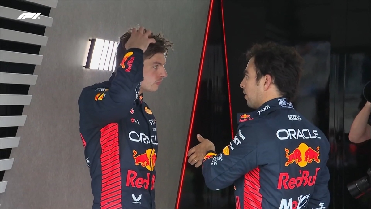 F1: Checo Pérez y Max Verstappen tienen fuerte discusión tras carrera Sprint del GP de Austria