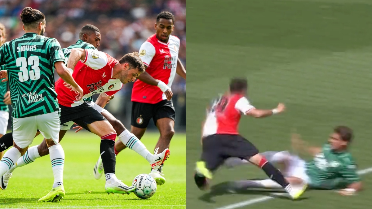Santiago Giménez: ‘Clavado’ del mexicano le cuesta al Feyenoord y empata en debut (VIDEO)
