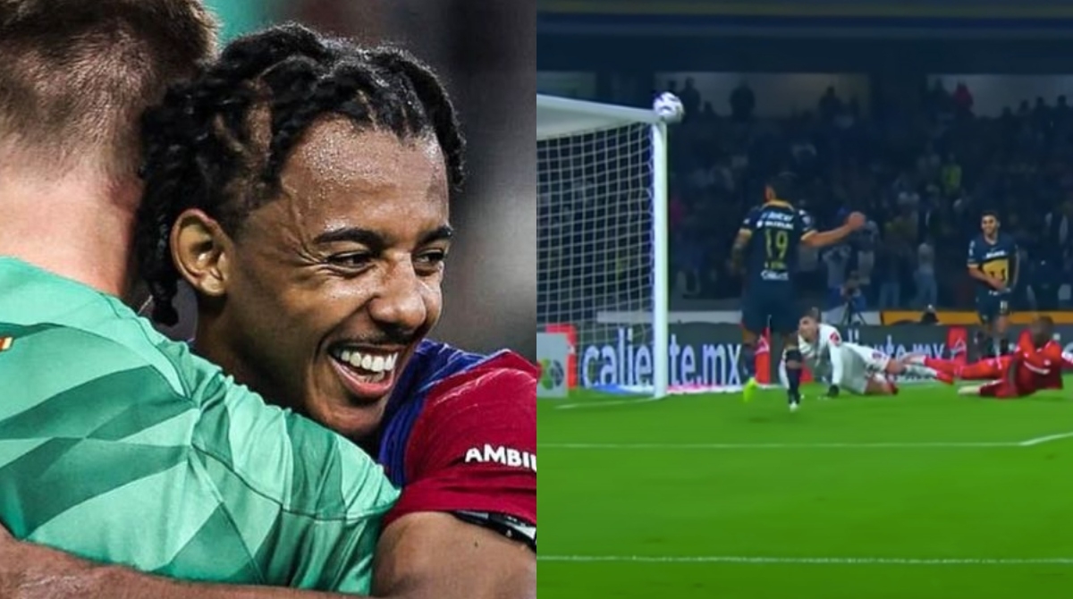 Jules Koundé, futbolista del Barcelona, se burla de jugador de Pumas por fallar solo frente al arco