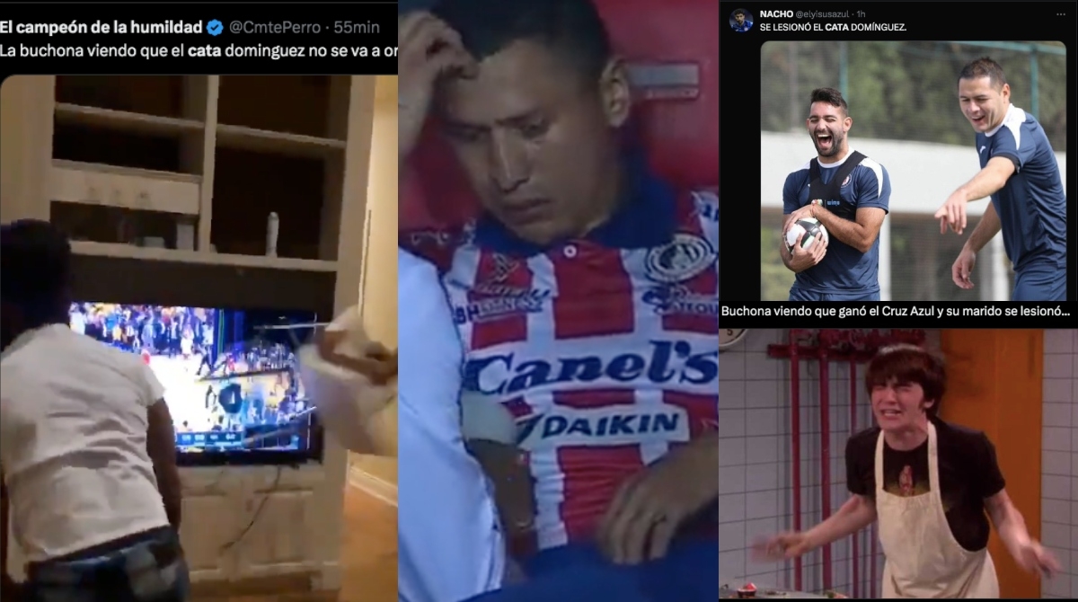 'Cata' Domínguez se lleva los memes tras "lesionarse" en la victoria de Cruz Azul vs San Luis
