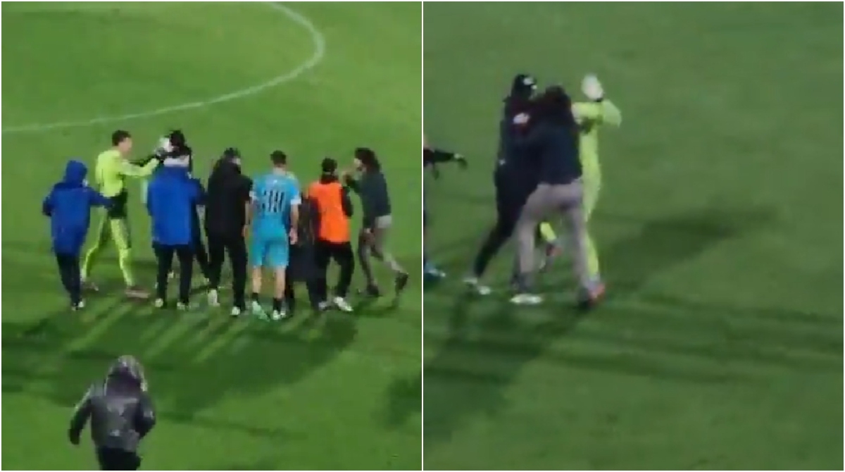 Papá de futbolista entra a la cancha para golpear a rival que lesionó a su hijo (VIDEO)