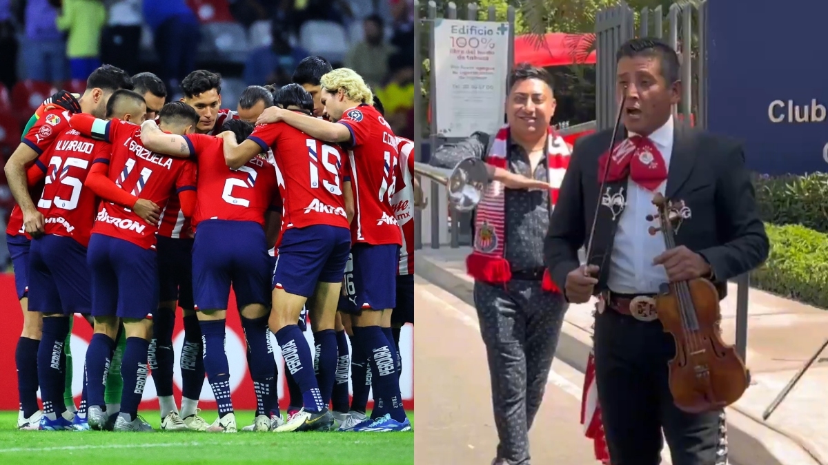 Aficionado de Chivas le lleva mariachi al equipo previo al partido vs América (VIDEO)