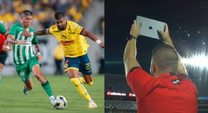 América: Árbitro utiliza iPad para dar los cambios en partido vs Atlético Nacional